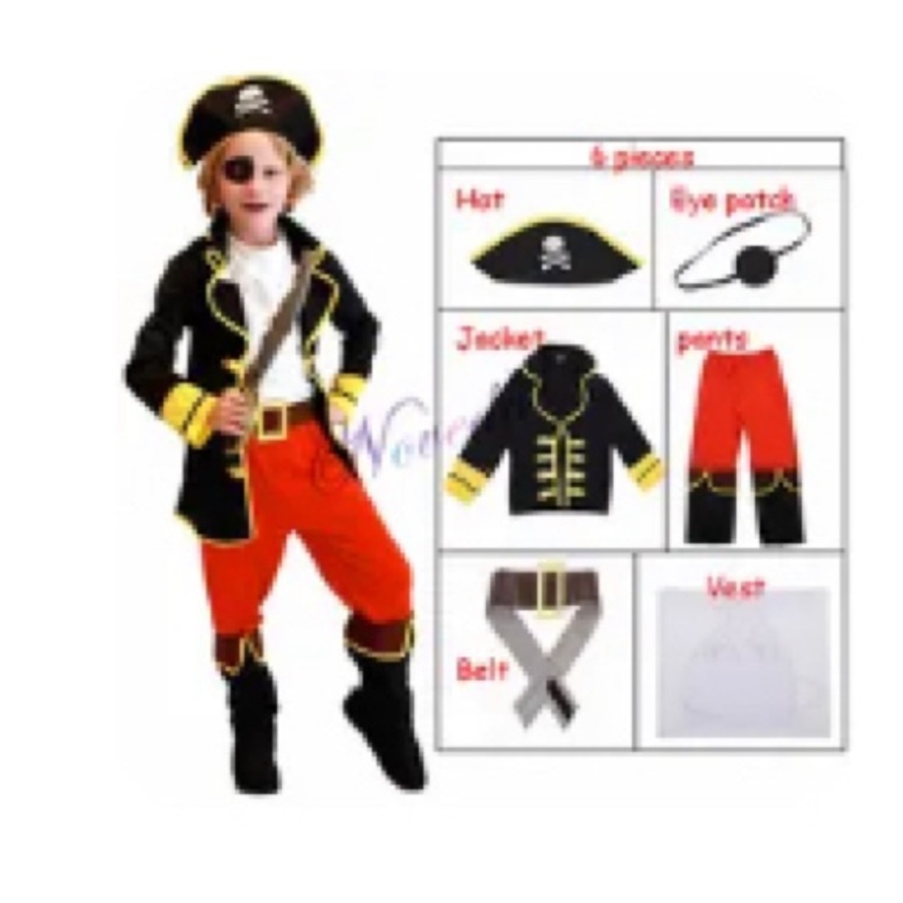 Pirates costumes comes with all pictured